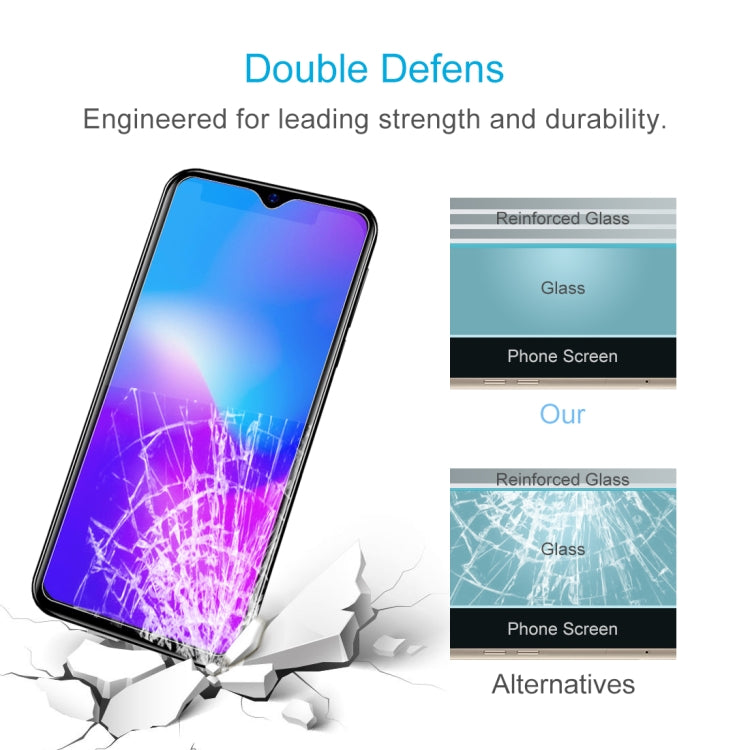 For Blackview A60 50 PCS 0.26mm 9H 2.5D Tempered Glass Film