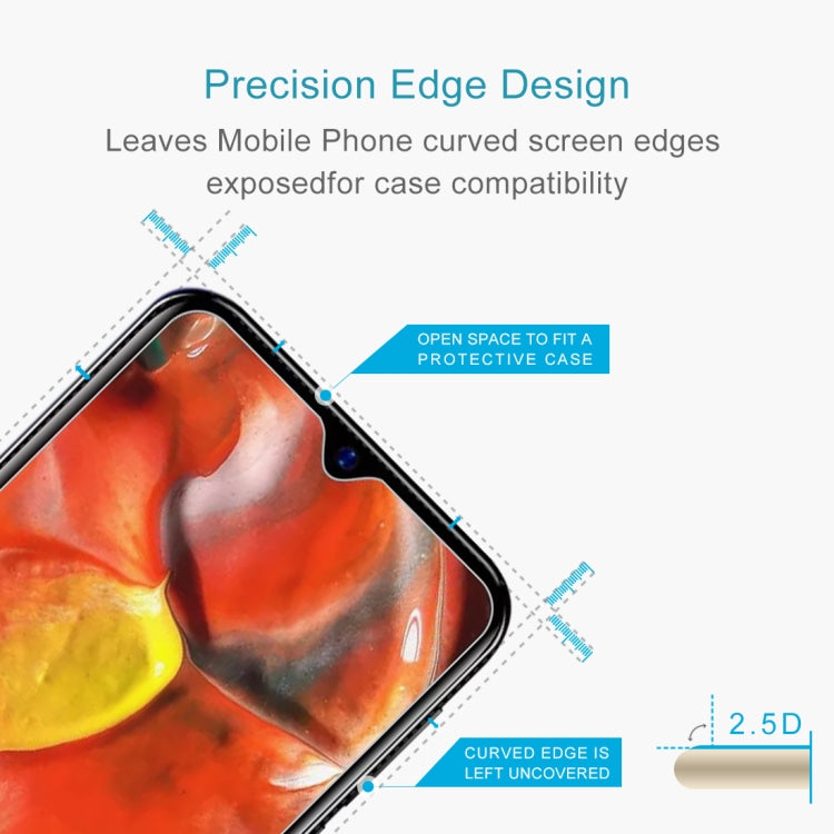 For Blackview A60 Plus 50 PCS 0.26mm 9H 2.5D Tempered Glass Film