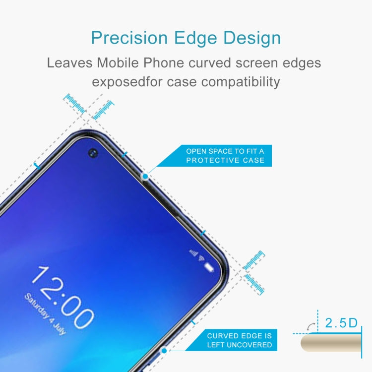 For Doogee N30 50 PCS 0.26mm 9H 2.5D Tempered Glass Film