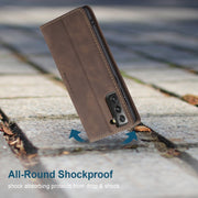 For Samsung Galaxy S21 5G CaseMe 013 Multifunctional Horizontal Flip Leather Case with Holder & Card Slot & Wallet(Coffee)