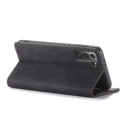 For Samsung Galaxy S21+ 5G CaseMe 013 Multifunctional Horizontal Flip Leather Case with Holder & Card Slot & Wallet(Black)