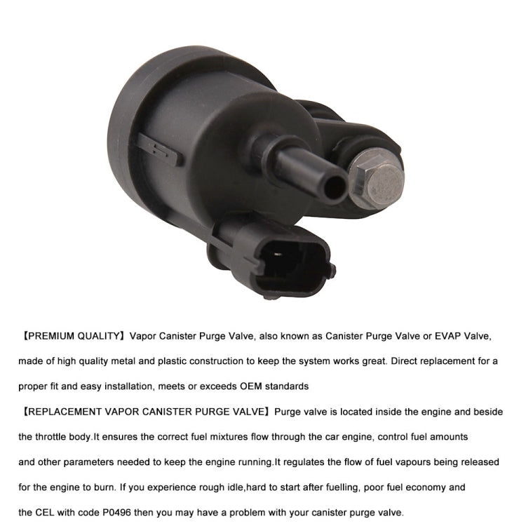 Car Emission Vapor Canister Purge Solenoid Valve EVAP Valve