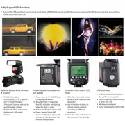 Godox V860IIO 2.4GHz Wireless 1/8000s HSS Flash Speedlite Camera Top Fill Light for Olympus DSLR Cameras(Black)