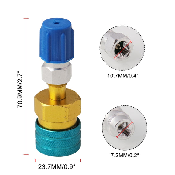 Car Sir Conditioner AC Charging Quick Connector Adapter