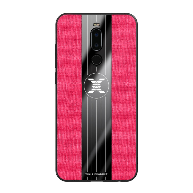 For Meizu Note 8 XINLI Stitching Cloth Texture Shockproof TPU Protective Case(Red)