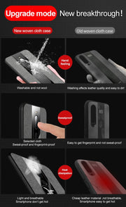 For Meizu Note 8 XINLI Stitching Cloth Texture Shockproof TPU Protective Case(Red)