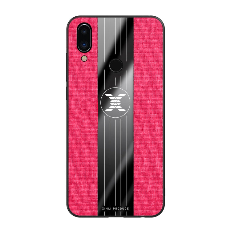For Meizu Note 9 XINLI Stitching Cloth Texture Shockproof TPU Protective Case(Red)