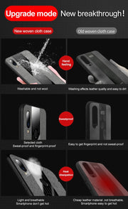 For Meizu Note 9 XINLI Stitching Cloth Texture Shockproof TPU Protective Case(Red)