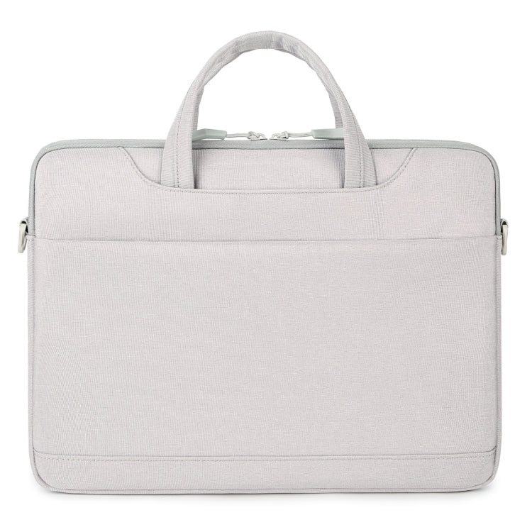 For 15-15.6 inch Laptop Multi-function Laptop Single Shoulder Bag Handbag(Grey)