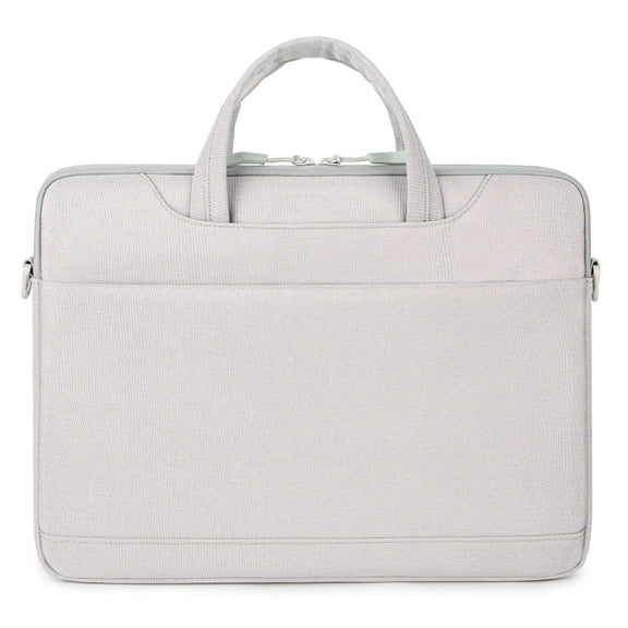 For 15-15.6 inch Laptop Multi-function Laptop Single Shoulder Bag Handbag(Grey)