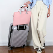 For 15-15.6 inch Laptop Multi-function Laptop Single Shoulder Bag Handbag(Light Blue)