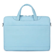 For 15-15.6 inch Laptop Multi-function Laptop Single Shoulder Bag Handbag(Light Blue)