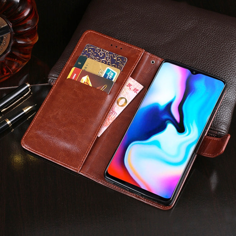 For Lenovo K12 idewei Crazy Horse Texture Horizontal Flip Leather Case with Holder & Card Slots & Wallet(Red)