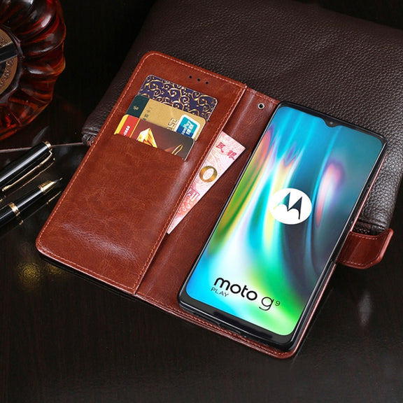 For Lenovo K12 Note idewei Crazy Horse Texture Horizontal Flip Leather Case with Holder & Card Slots & Wallet(White)
