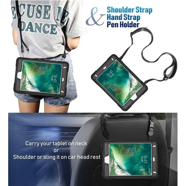 Contrast Color Silicone + PC Combination Case with Holder For iPad mini 3(Black)