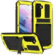 For Samsung Galaxy S21+ 5G R-JUST Shockproof Waterproof Dust-proof Metal + Silicone Protective Case with Holder(Yellow) - free shipping - PMC TechLife - Order now!