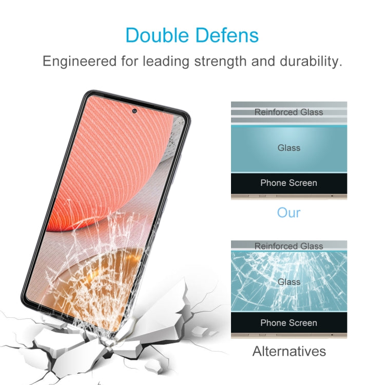 For Samsung Galaxy A72 5G / 4G 10pcs 0.26mm 9H 2.5D Tempered Glass Film