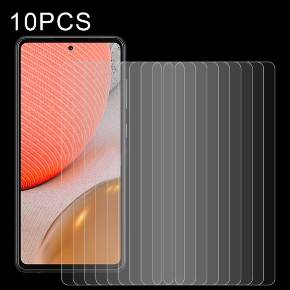 For Samsung Galaxy A72 5G / 4G 10pcs 0.26mm 9H 2.5D Tempered Glass Film