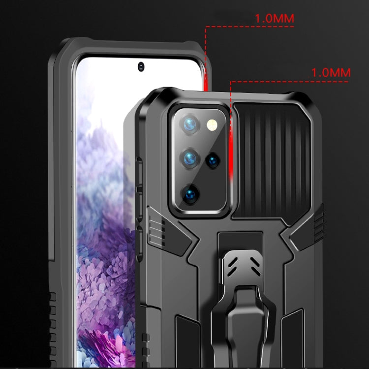 For OPPO A53 2020 / A32 Machine Armor Warrior Shockproof PC + TPU Protective Case(Red)
