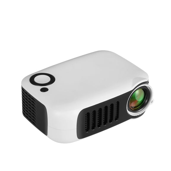 TRANSJEE A2000 320x240P 1000 ANSI Lumens Mini Home Theater HD Digital Projector, Plug Type: AU Plug(White)