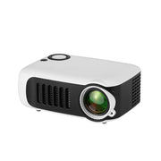 TRANSJEE A2000 320x240P 1000 ANSI Lumens Mini Home Theater HD Digital Projector, Plug Type: US Plug(White)