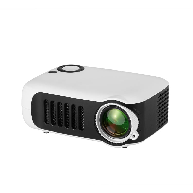 TRANSJEE A2000 320x240P 1000 ANSI Lumens Mini Home Theater HD Digital Projector, Plug Type: US Plug(White)