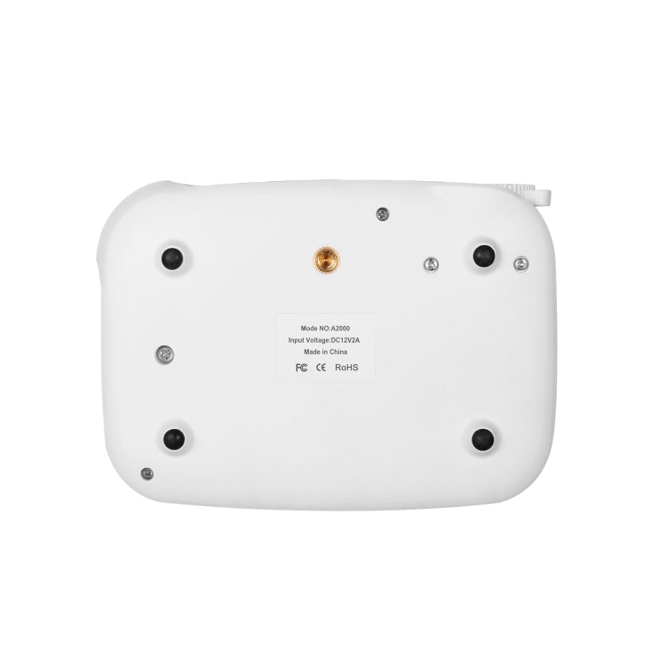 TRANSJEE A2000 320x240P 1000 ANSI Lumens Mini Home Theater HD Digital Projector, Plug Type: US Plug(White)