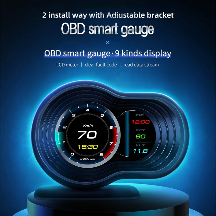 F9 OBD2 Car HUD Head-up Display Speed / Water Temperature / Voltage Display