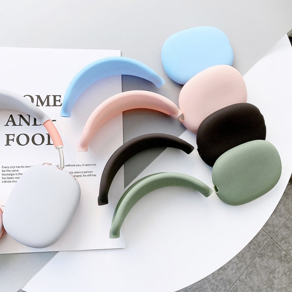 3 in 1 Headset Silicone Protective Case for AirPods Max(White)