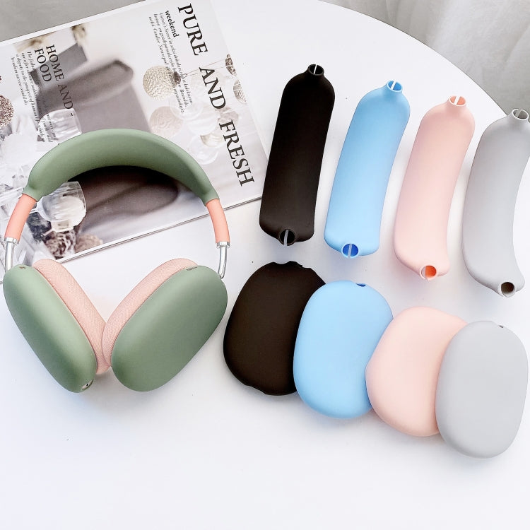3 in 1 Headset Silicone Protective Case for AirPods Max(White)