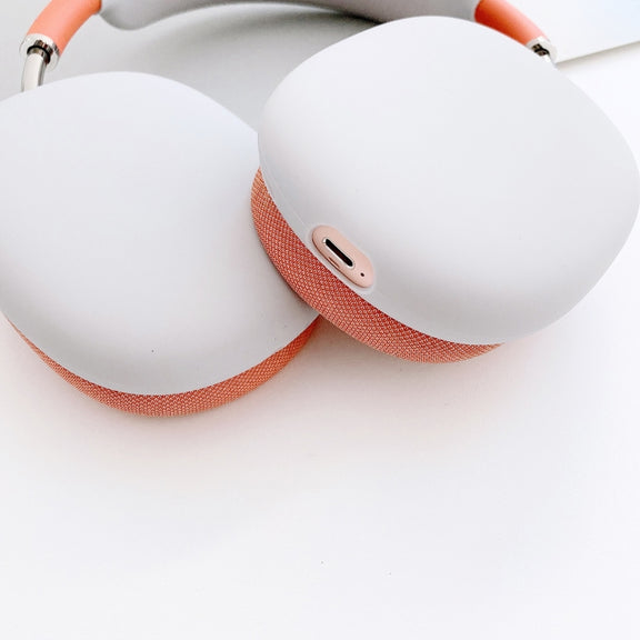 3 in 1 Headset Silicone Protective Case for AirPods Max(White)