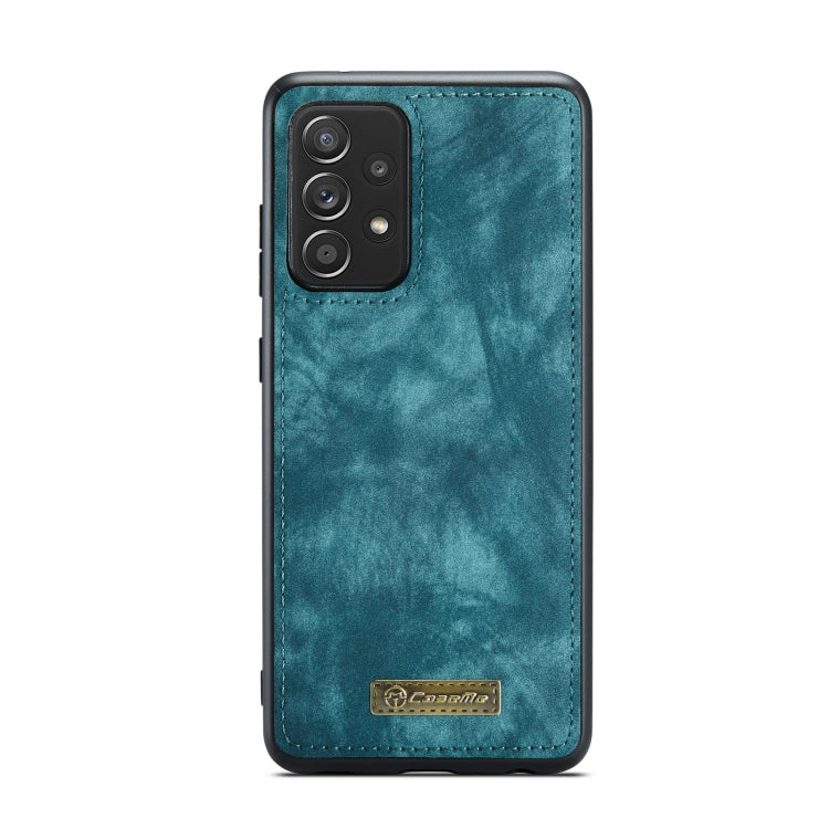 For Samsung Galaxy A72 5G / 4G CaseMe-008 Detachable Multifunctional Flip Leather Phone Case(Blue)
