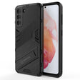 For Samsung Galaxy S21 5G Punk Armor 2 in 1 PC + TPU Shockproof Case with Invisible Holder(Black) - Galaxy S21 5G Cases by PMC TechLife | Online Shopping South Africa | PMC TechLife