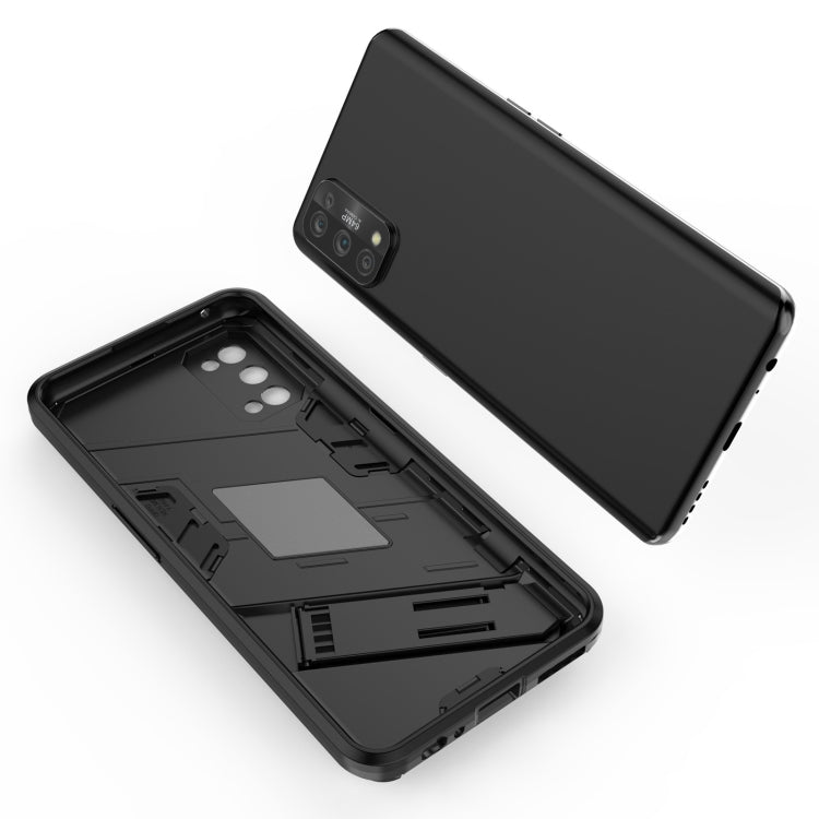 For OPPO Realme 7 Pro Punk Armor 2 in 1 PC + TPU Shockproof Case with Invisible Holder(Blue)