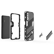 For OPPO Realme 7 Punk Armor 2 in 1 PC + TPU Shockproof Case with Invisible Holder(Green)