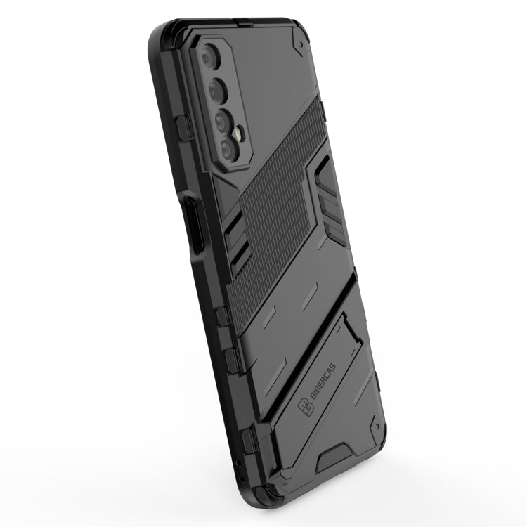 For OPPO Realme 7 Punk Armor 2 in 1 PC + TPU Shockproof Case with Invisible Holder(Green)