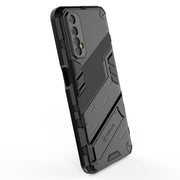 For OPPO Realme 7 Punk Armor 2 in 1 PC + TPU Shockproof Case with Invisible Holder(Green)