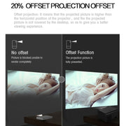 T10 1920x1080P 3600 Lumens Portable Home Theater LED HD Digital Projector, Android Version(White)