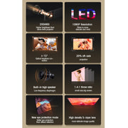 T10 1920x1080P 3600 Lumens Portable Home Theater LED HD Digital Projector, Android Version(White)