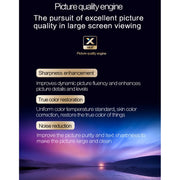 T10 1920x1080P 3600 Lumens Portable Home Theater LED HD Digital Projector, Android Version(White)