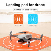 STARTRC 1109143 50cm Portable Drone Universal Foldable Square Parking Apron Landing Pad for DJI FPV / mini 2 / Mavic Air 2 / Air 2S(Orange+Blue)
