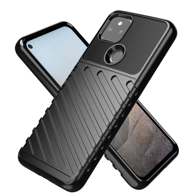 For Google Pixel 5A Thunderbolt Shockproof TPU Protective Soft Case(Black)