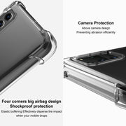 For HTC Desire 21 Pro 5G IMAK All Coverage Shockproof Airbag TPU Case(Transparent Black)