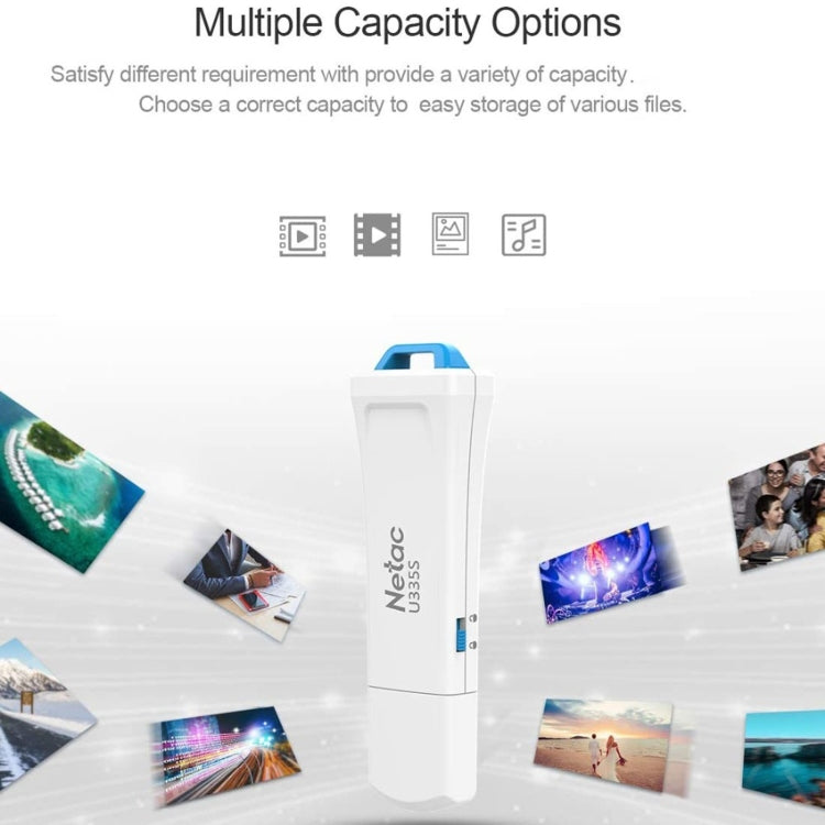Netac U335S USB 3.0 High Speed Antivirus Write Protection USB Flash Drives U Disk, Capacity:128GB