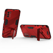 For Xiaomi Poco M3 Punk Armor 2 in 1 PC + TPU Shockproof Case with Invisible Holder(Red)