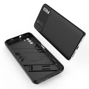 For Xiaomi Poco M3 Punk Armor 2 in 1 PC + TPU Shockproof Case with Invisible Holder(Red)