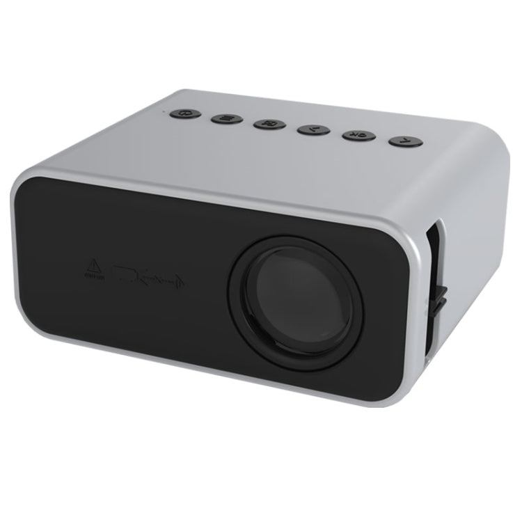T500 1920x1080P 80 Lumens Portable Mini Home Theater LED HD Digital Projector Without Remote Control & Adaptor(White)