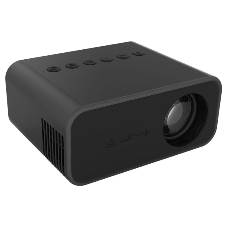 T500 1920x1080P 80 Lumens Portable Mini Home Theater LED HD Digital Projector Without Remote Control & Adaptor(Black)