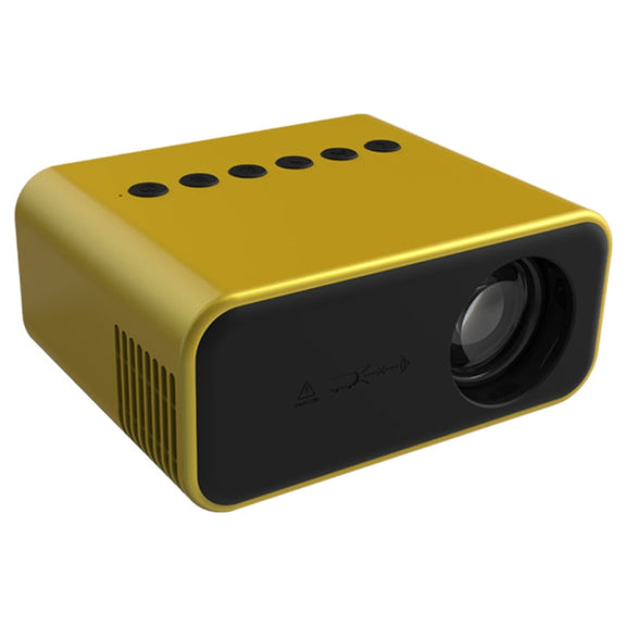 T500 1920x1080P 80 Lumens Portable Mini Home Theater LED HD Digital Projector Without Remote Control & Adaptor(Yellow)