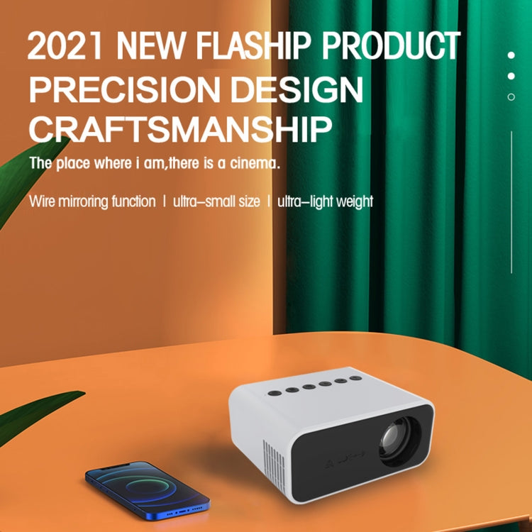 T500 1920x1080P 80 Lumens Portable Mini Home Theater LED HD Digital Projector Without Remote Control & Adaptor(Yellow)